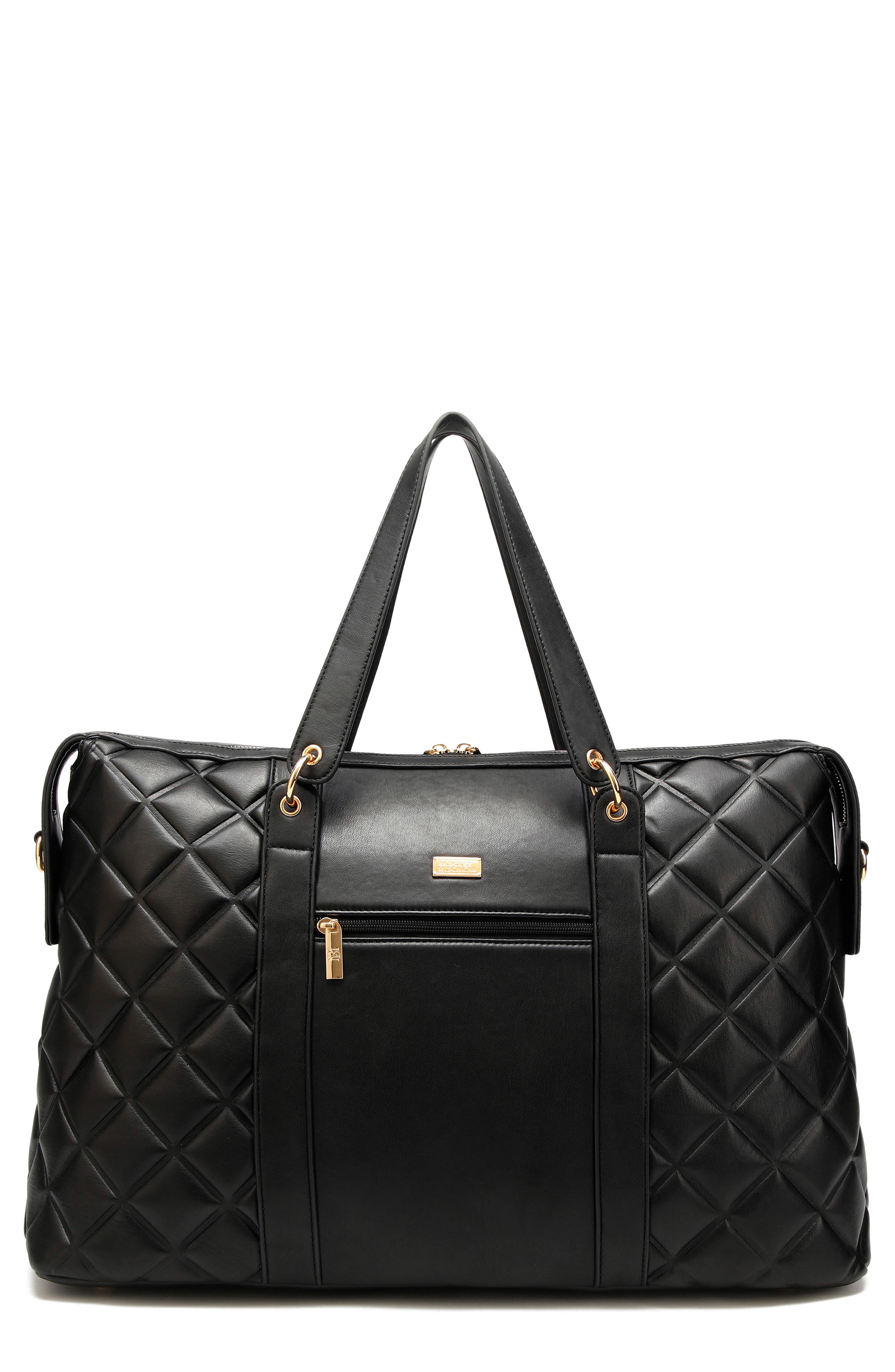 Badgley Mischka Collection Quilted Weekend Duffle Bag