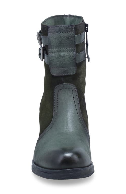 Miz Mooz Stellar Dual Buckle Bootie In Green