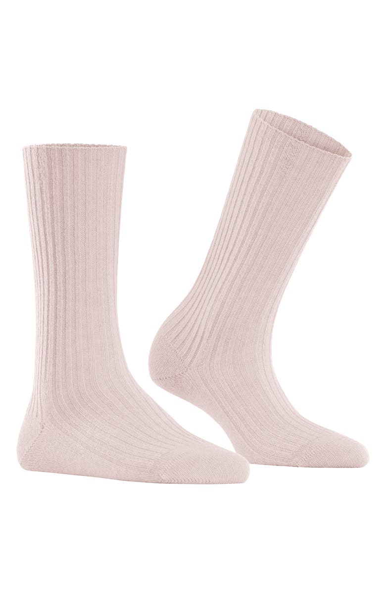 Falke Cosy Wool Blend Boot Socks, Alternate, color, Light Pink