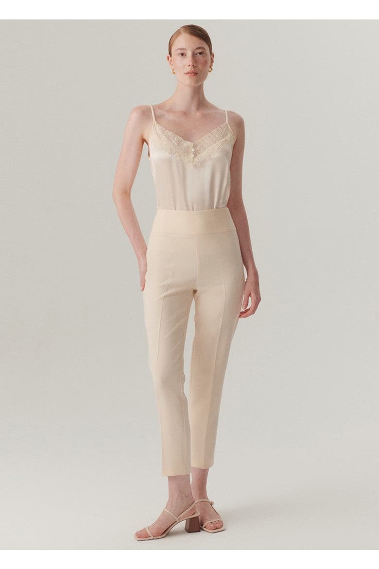 Adalynn Spaghetti Strap Blouse, Alternate, color, BONE