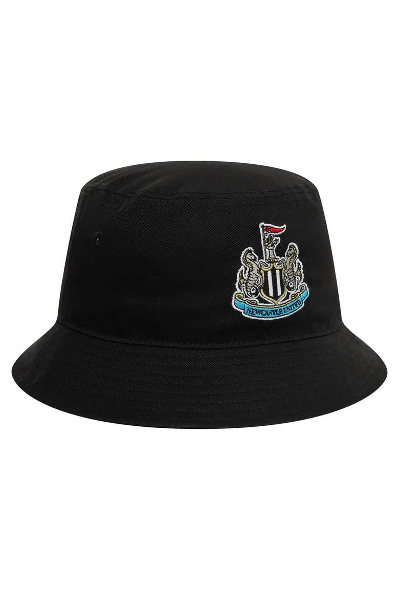 New Era Men's New Era Black Newcastle United Core Bucket Hat, Alternate, color, 