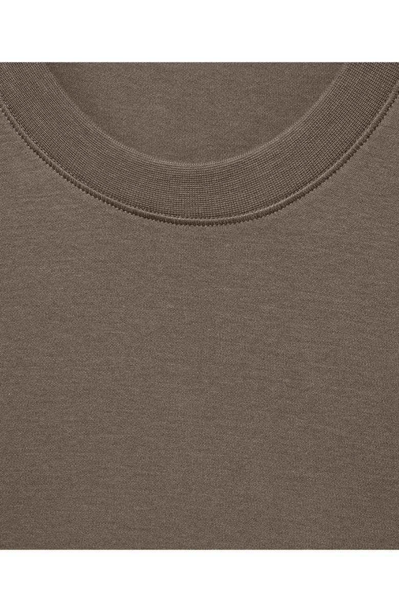 MANGO Regular Fit Medium Weight Cotton T-Shirt, Alternate, color, Medium Brown