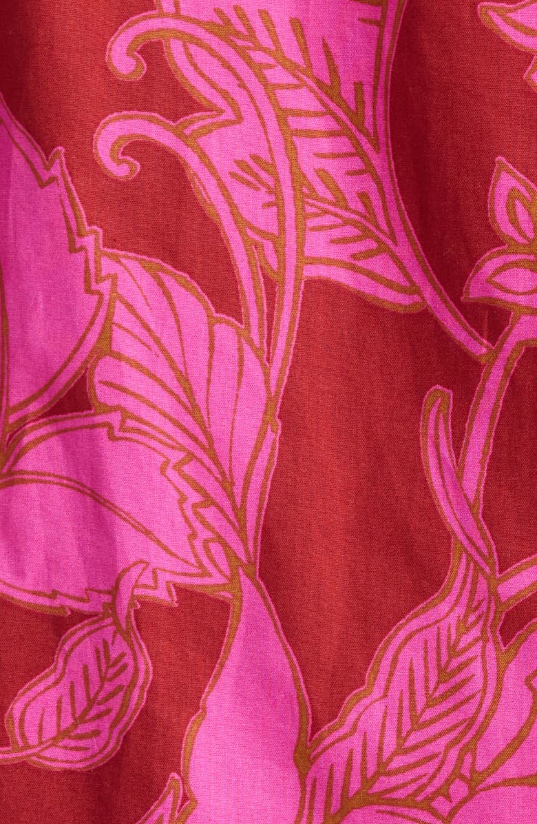 SUGARLIPS Craney Floral Print Top, Alternate, color, Burg-Pink