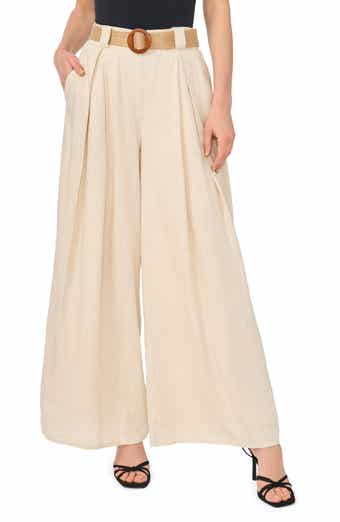 Wide Leg Belted Pants
