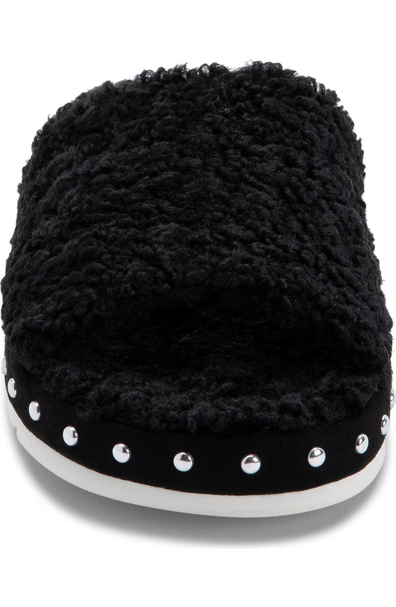 Dolce Vita Faux Fur Platform Slide Slipper, Alternate, color,