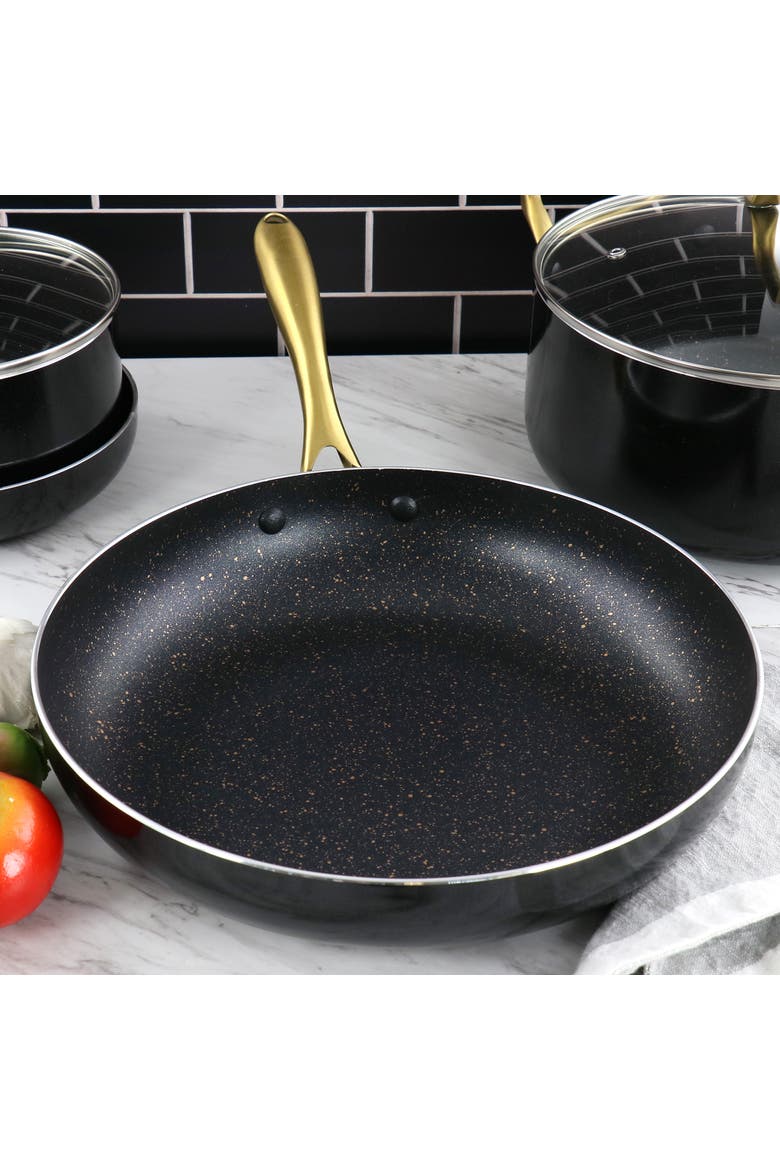 Ellsworth 12 Inch Aluminum Nonstick Frying Pan, Alternate, color, Black