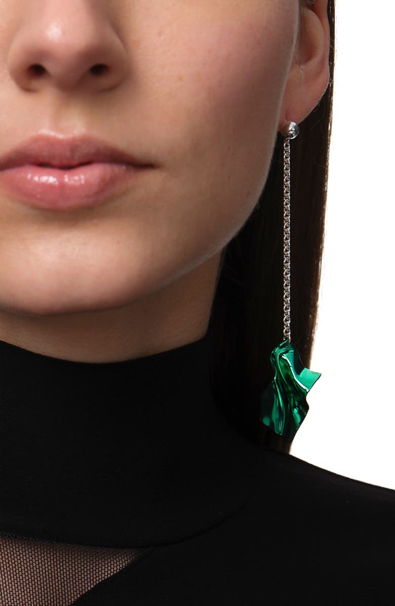 Sterling King Gelsey Fold Drop Earrings, Alternate, color,