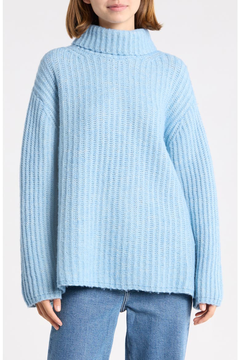 Anja Turtleneck Sweater, Main, color, LIGHT BLUE