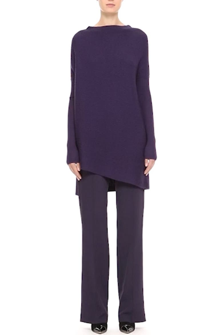 Flat Front Bootcut Pants, Alternate, color, PURPLE