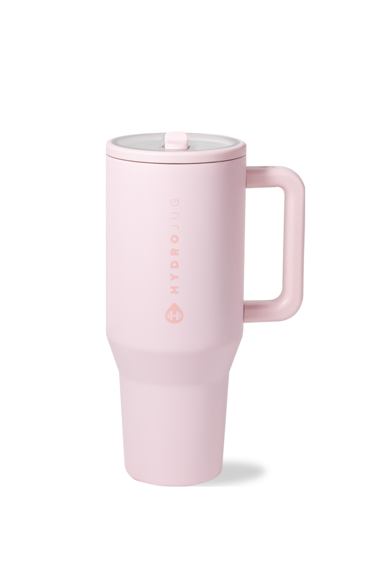 Traveler - Leakproof Insulated 32oz Water Bottle with Handle & Flip Straw, Main, color, Pink Sand