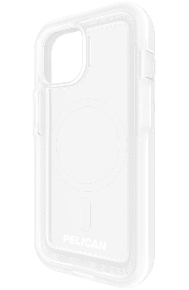 Pelican Voyager MagSafe Case for Apple iPhone 15 / iPhone 14 / iPhone 13, Alternate, color, Clear