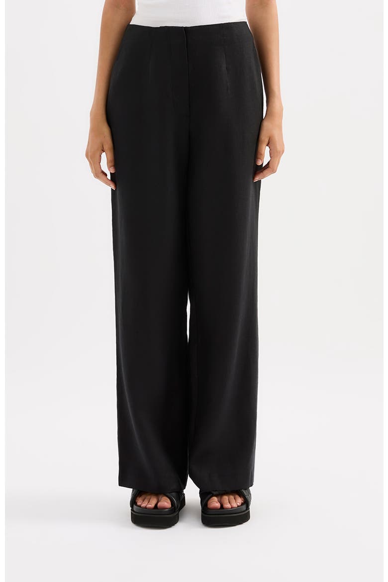 Marli Linen Pant, Main, color, Black