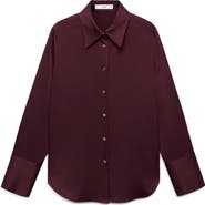 MANGO Abstract Print Button-Up Shirt