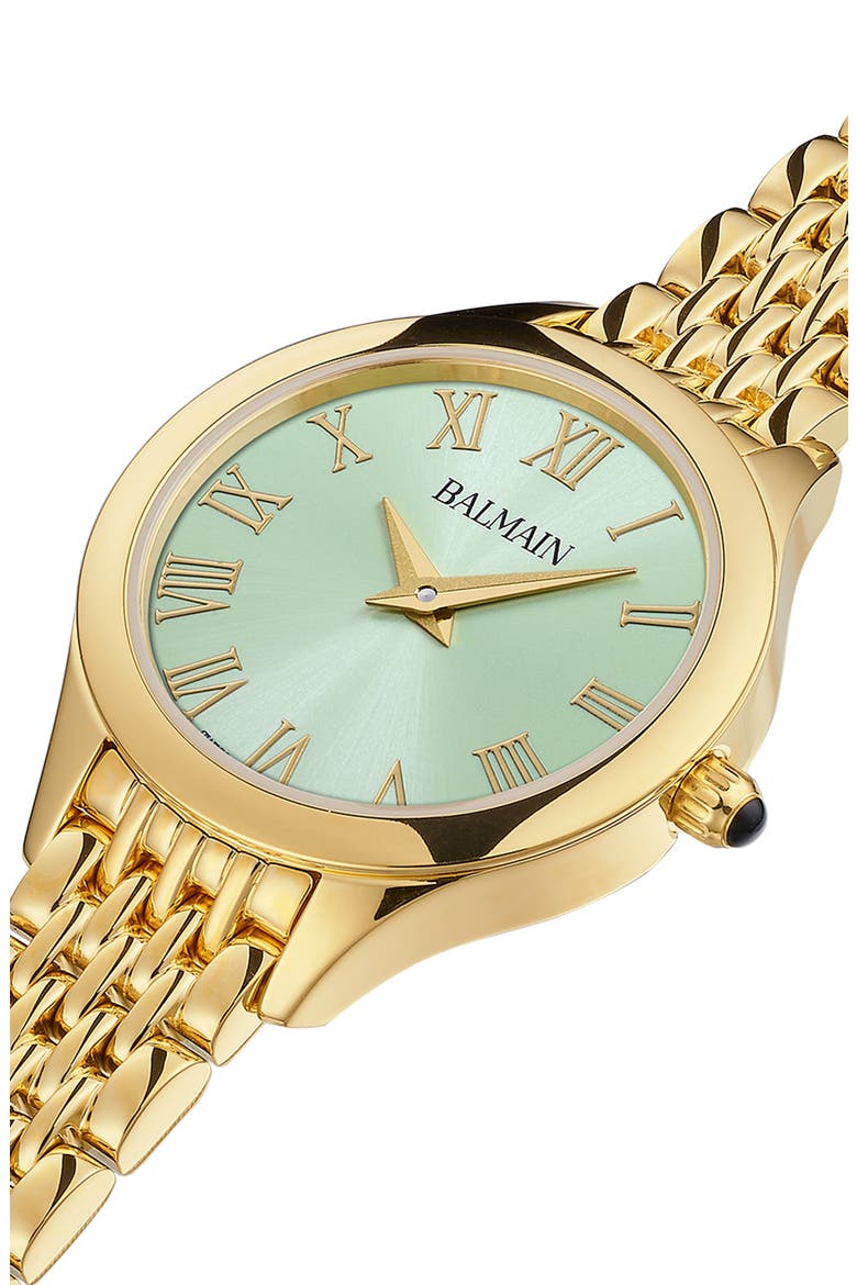 de Balmain Bracelet Watch, 25mm, Alternate, color, YELLOW GOLD PVD COATING