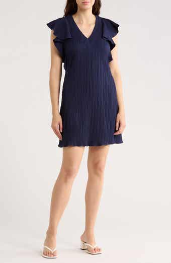SANDRA DARREN V-Neck A-Line Dress