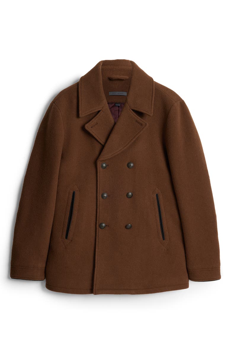 John Varvatos Carlos Wool Blend Peacoat, Alternate, color,