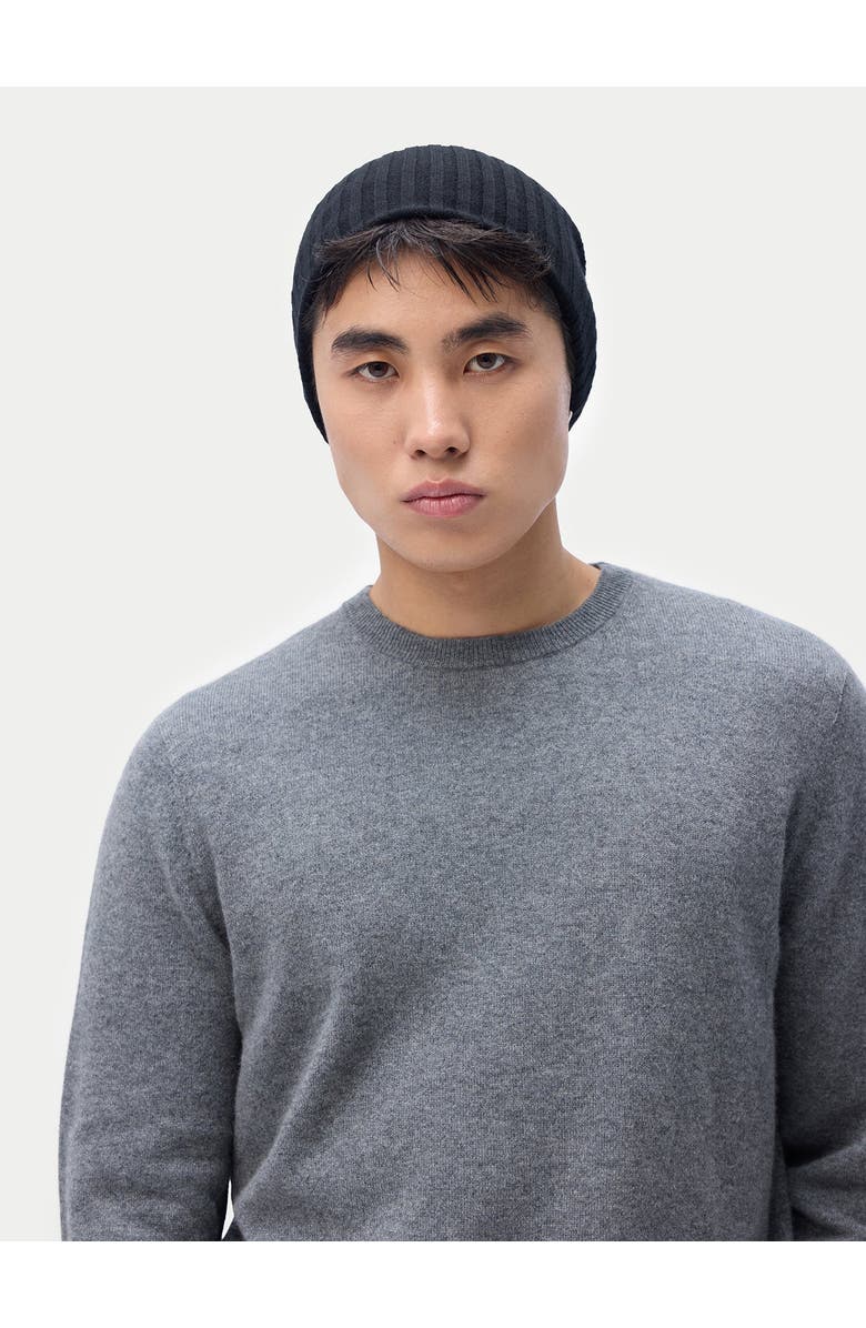 GOBI Mongolian Cashmere Cashmere Rib Knit Hat, Alternate, color, 