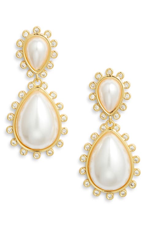Copenhagen Faux Pearl Drop Earrings