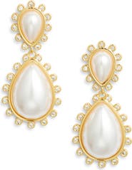 FRASIER STERLING Copenhagen Faux Pearl Drop Earrings