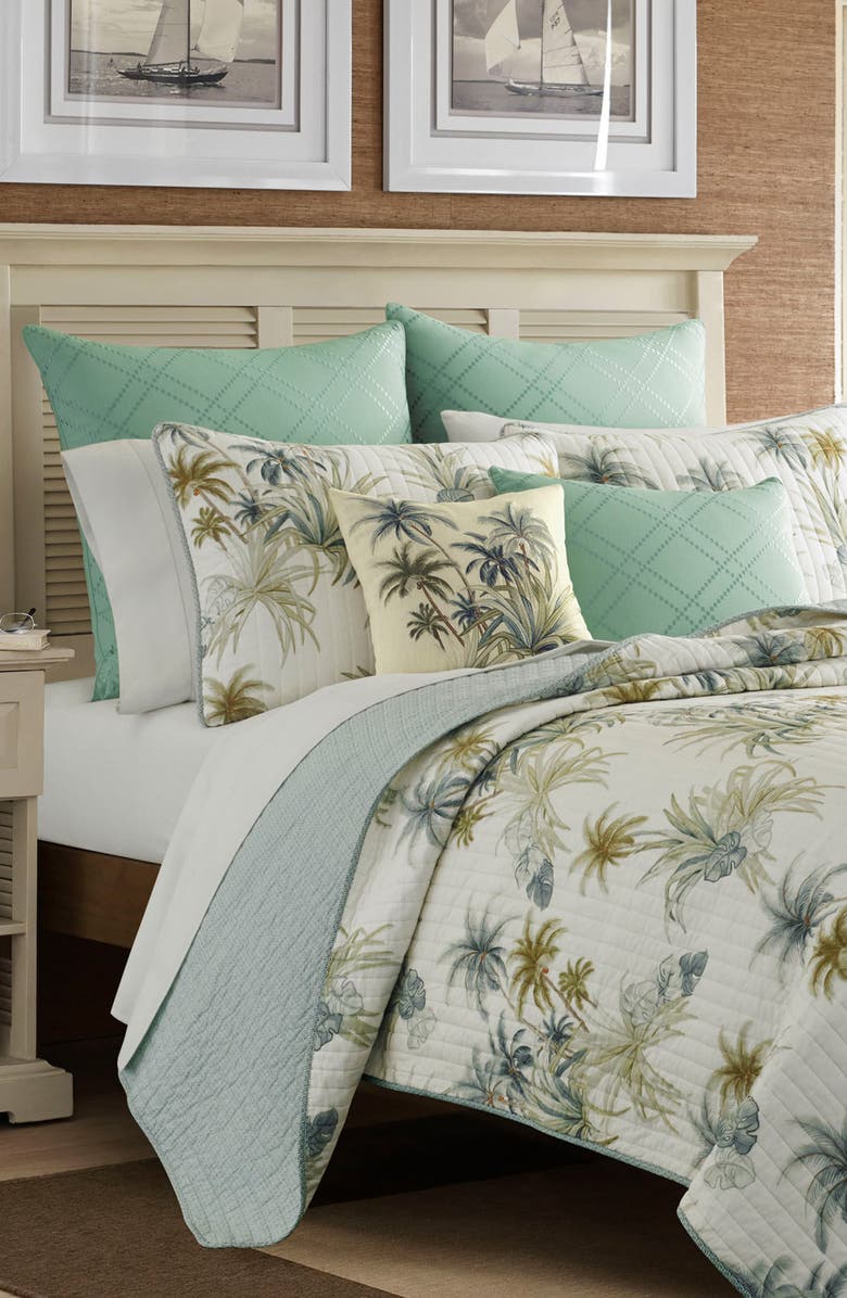 Tommy Bahama Serenity Palms Sham, Main, color, Aqua