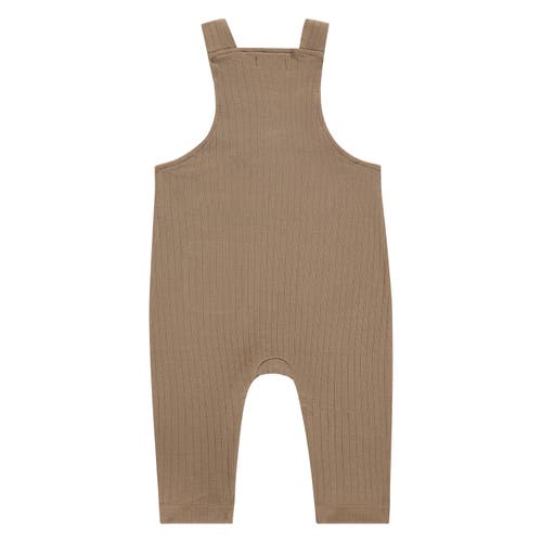 Babyface Ribbed Dungaree In Brown