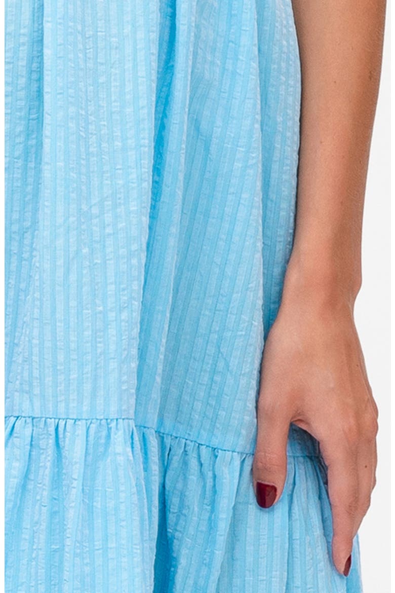 Cotton & Linen Maternity Maxi Dress, Alternate, color, LIGHT/ PASTEL BLUE