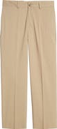 Berle Charleston Khakis Flat Front Stretch Canvas Pants