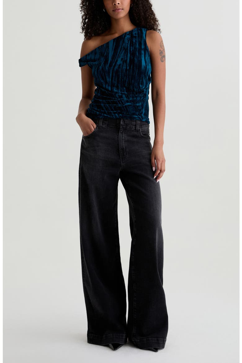 Deven Ultra High Waist Wide Leg Jeans, Alternate, color, NEBULA