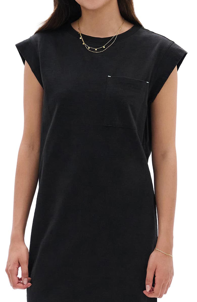 Hatley Pocket T-Shirt Dress, Alternate, color, Caviar