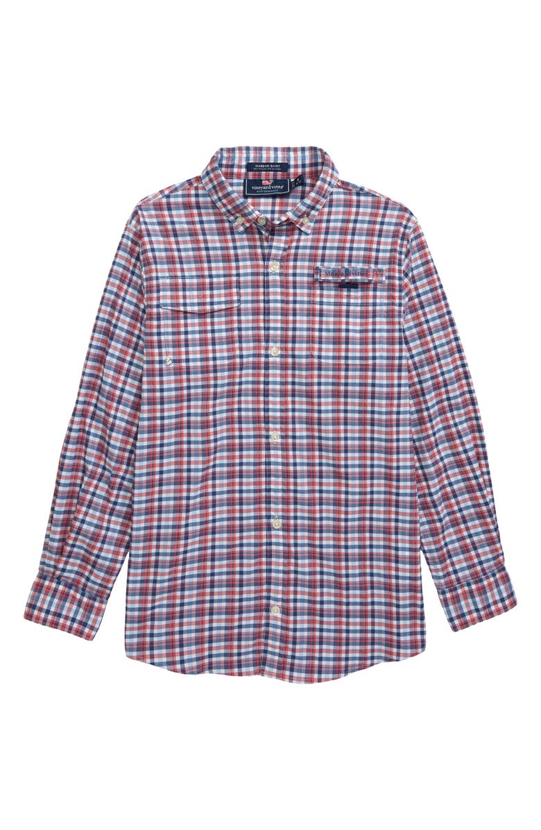 vineyard vines Harbor Plaid Shirt, Main, color,