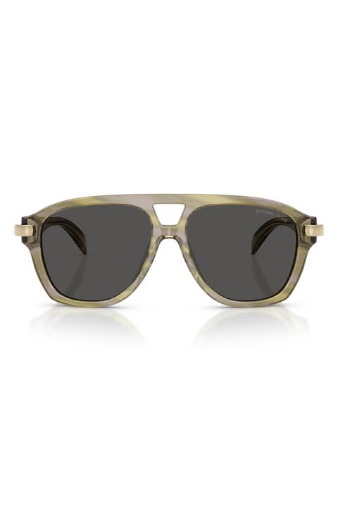 Grenada 56mm Aviator Sunglasses