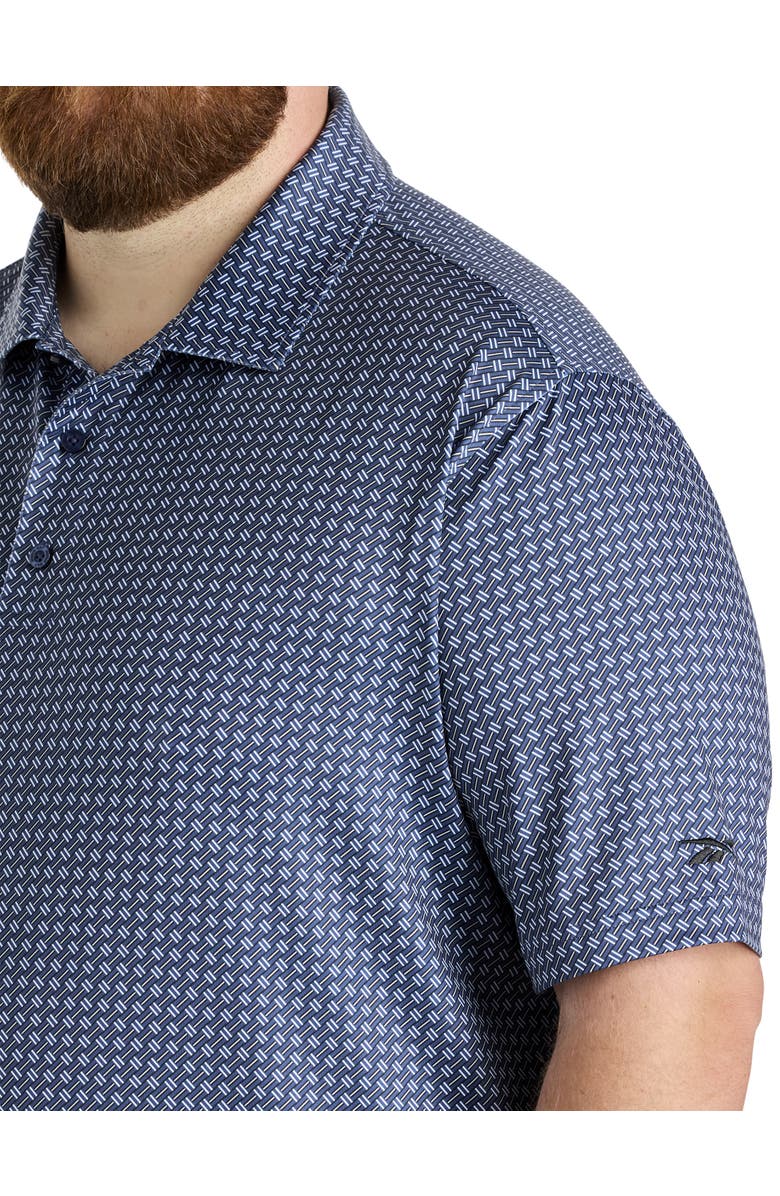 Reebok Big & Tall Basketweave Performance Polo Shirt, Alternate, color, Basik Blue