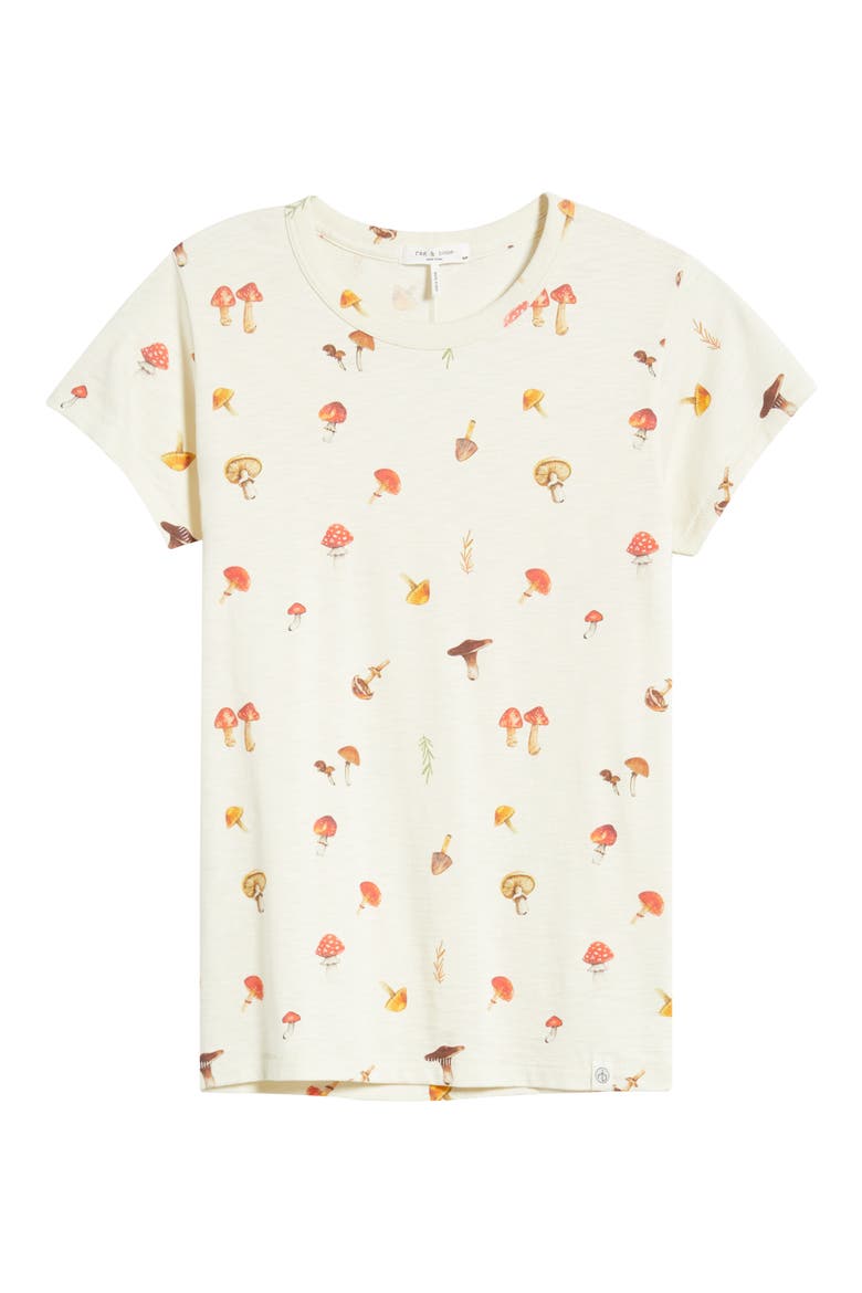 Allover Mushroom Cotton Graphic T-Shirt, Alternate, color, CHKMU