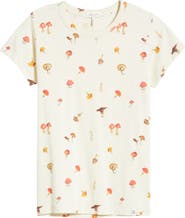 rag & bone Allover Mushroom Cotton Graphic T-Shirt