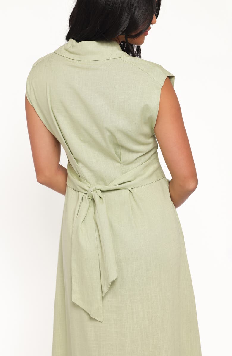 Petal & Pup Cami Cap Sleeve Midi Shirtdress, Alternate, color, Green