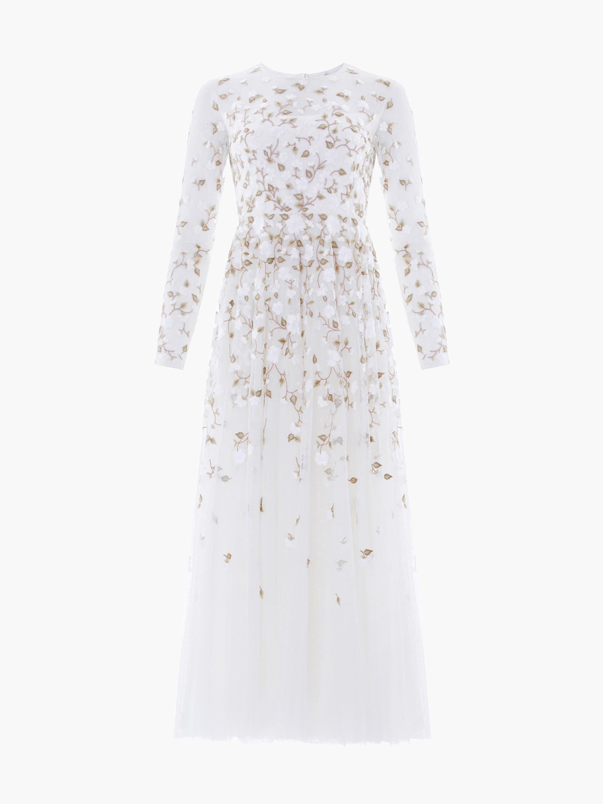 Needle & Thread Trailing Roses Long Sleeve Maxi Gown (Women) | Nordstrom