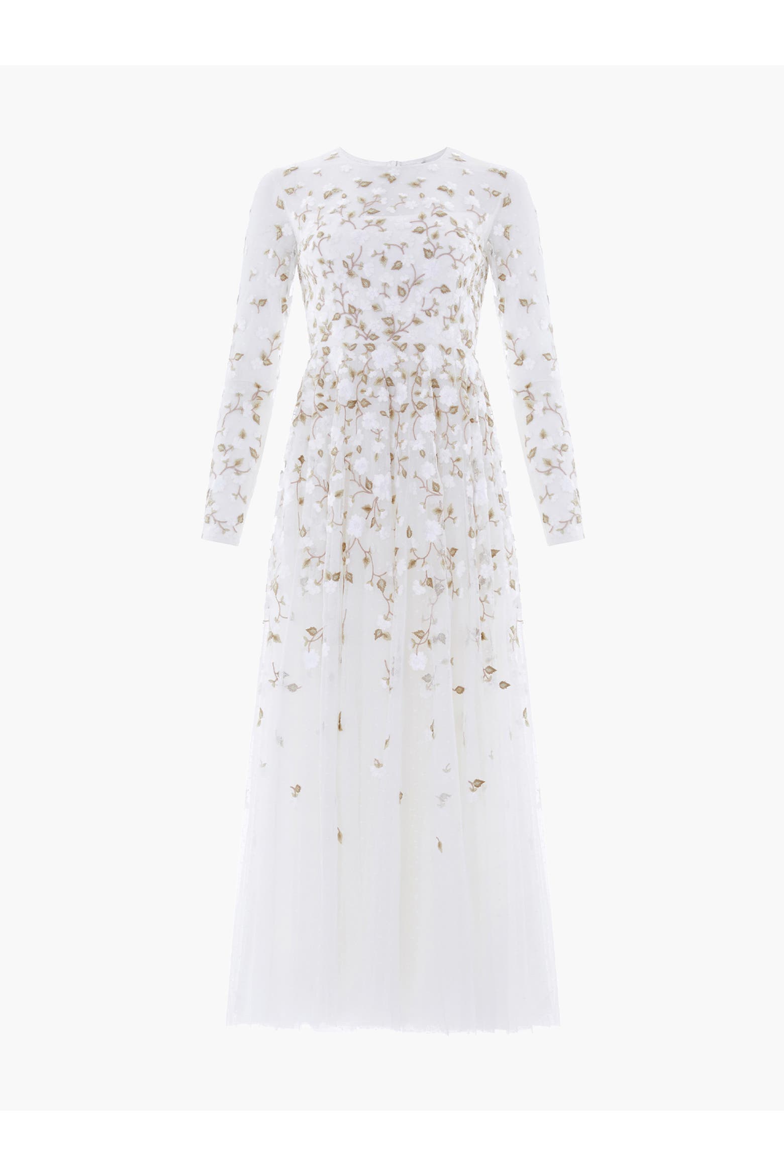 Thrailing Needle & Thread Trailing Roses Long Sleeve Maxi Gown (Women) | Nordstrom