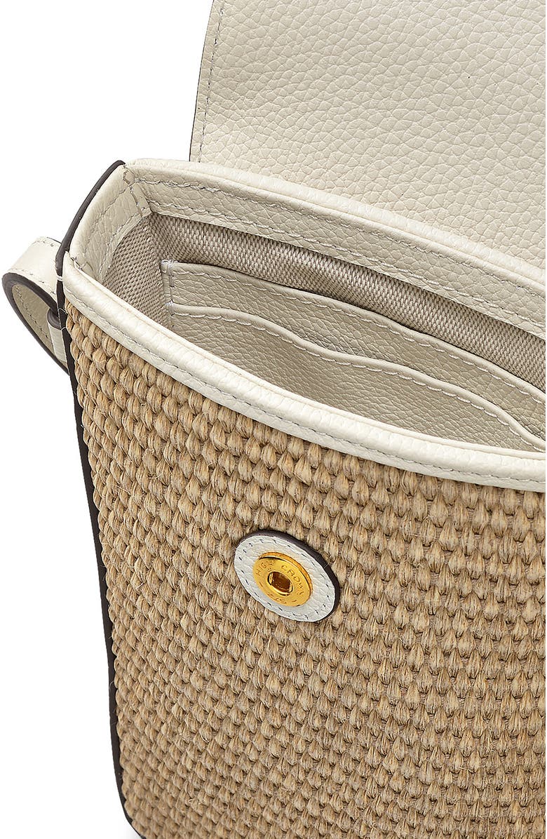 Radley Bishops Lane Straw Mini Phone Crossbody Bag, Alternate, color, Chalk