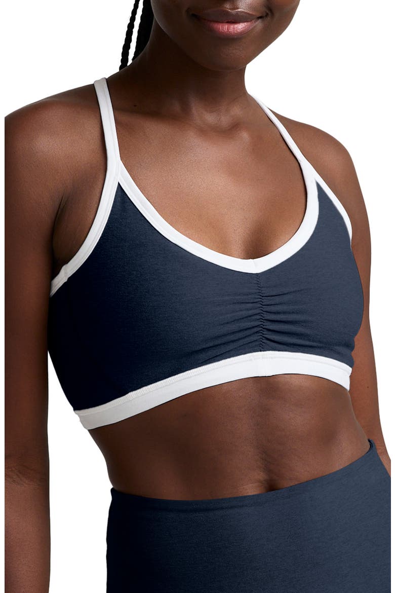 Outline Space Dye Sports Bra, Main, color, NOCTURNAL NAVY
