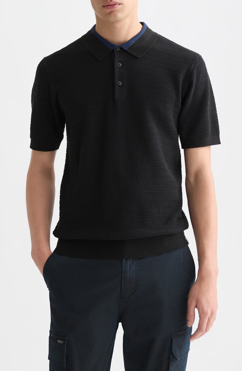 Scotch
Soda Structured Cotton Polo, Main, color, Meteorite
