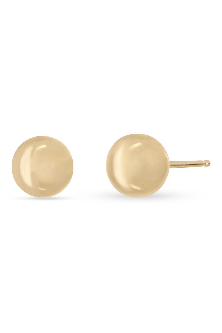 14k Gold 6mm Ball Stud Earrings, Main, color, 14K YELLOW GOLD