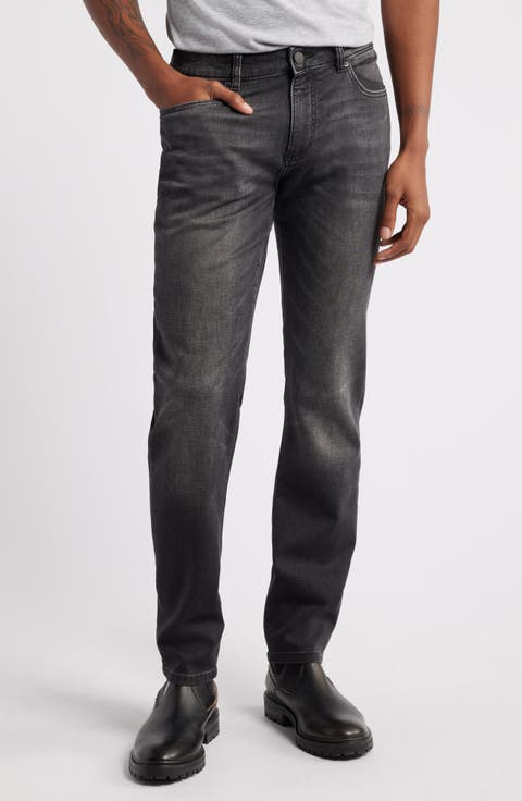 Nick Slim Fit Jeans (Washed Black Knit)
