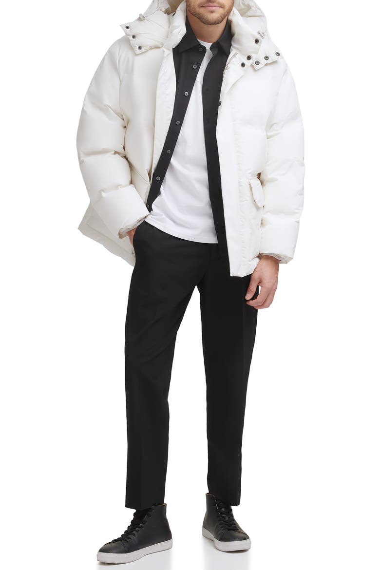 Hooded Puffer Jacket, Alternate, color, ICE
