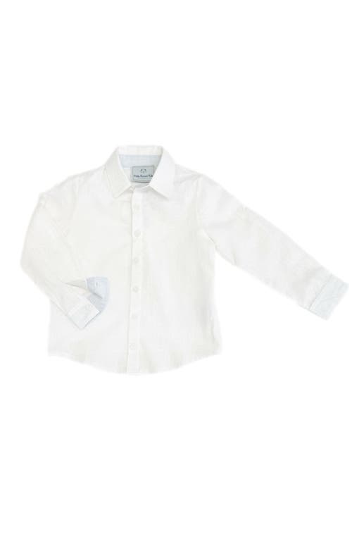 Petite Maison Kids Charlotte Boys' Button Down Shirt In White