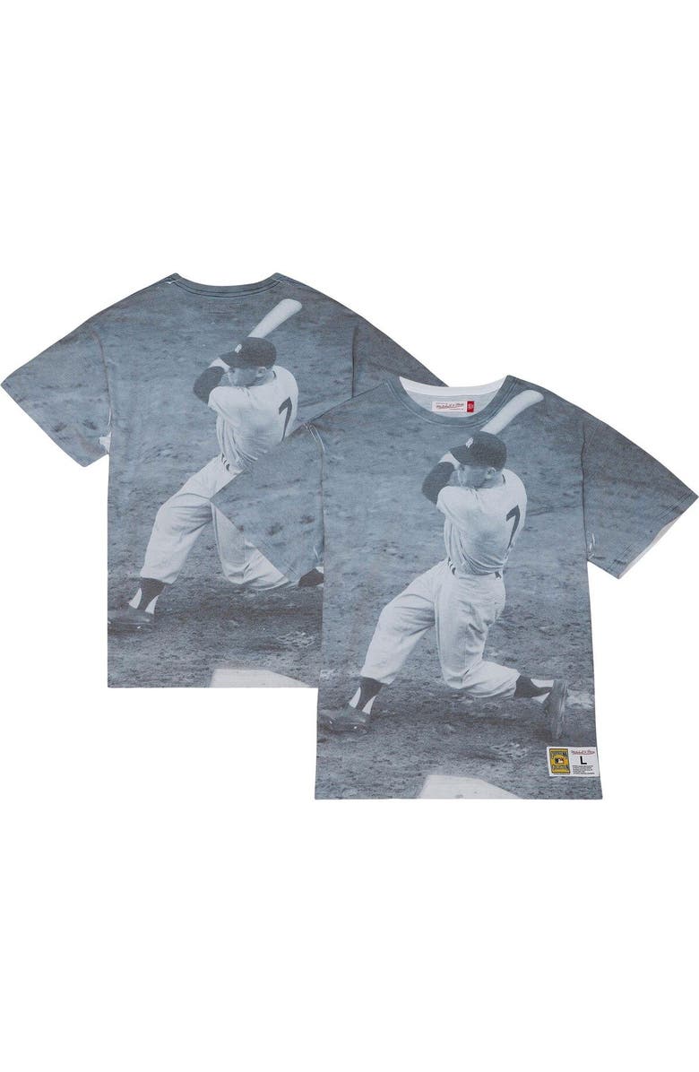 Mitchell & Ness Men's Mitchell & Ness Mickey Mantle New York Yankees Cooperstown Collection Highlight Sublimated Player Graphic T-Shirt, Main, color, White