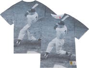 Mitchell & Ness Men's Mitchell & Ness Mickey Mantle New York Yankees Cooperstown Collection Highlight Sublimated Player Graphic T-Shirt
