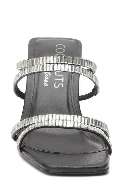 Coconuts By Matisse Aria Rhinestone Sandal In Black