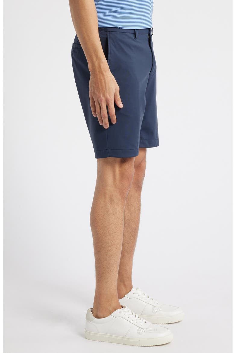 Sono Flat Front Stretch Chino Shorts, Alternate, color, MIDNIGHT