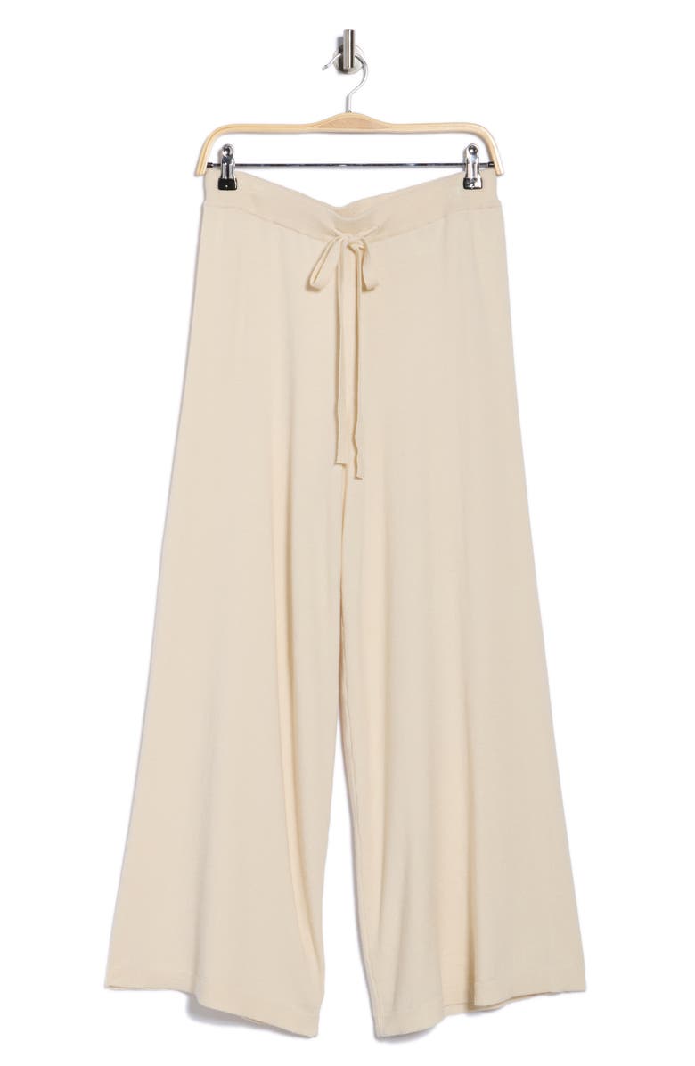 MAX STUDIO Wide Leg Sweater Pants, Alternate, color, Offwhite-Off White