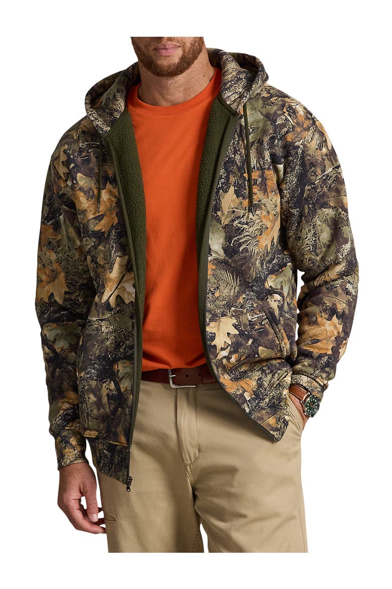 Big & Tall Fleece-Lined Hoodie, Main, color, FOREST CAMO